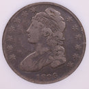 1836 Capped Bust Half Dollar., Fine Plus, Store