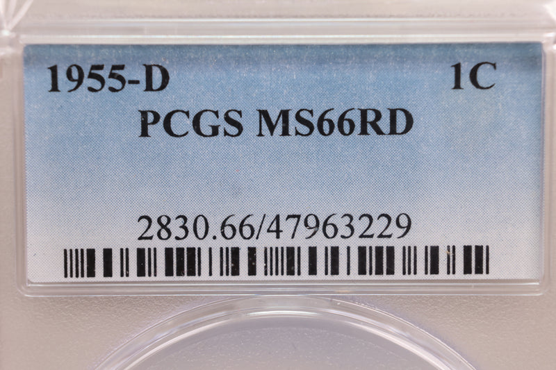 1946-S Lincoln Wheat Cent, PCGS Certified MS66, Red, Store