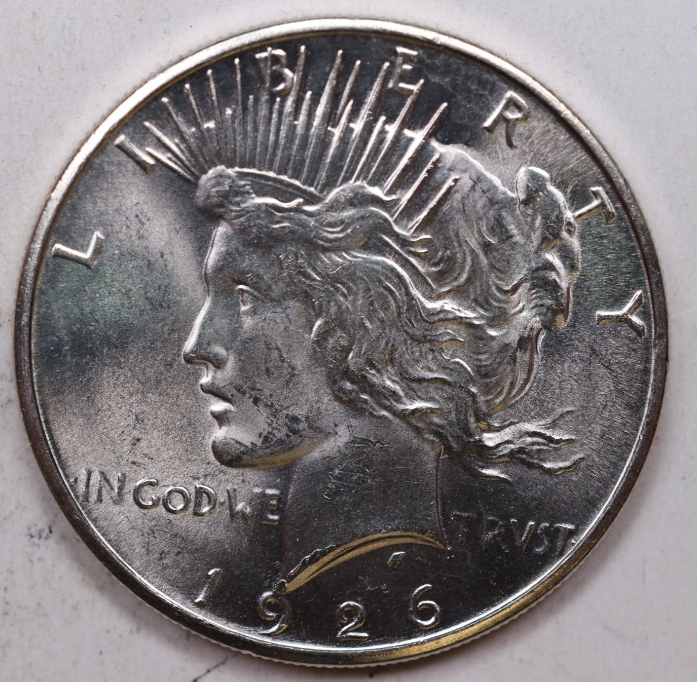 1926-S Peace Silver Dollar, Mint State, Uncirculated Coin, Store #DR0981