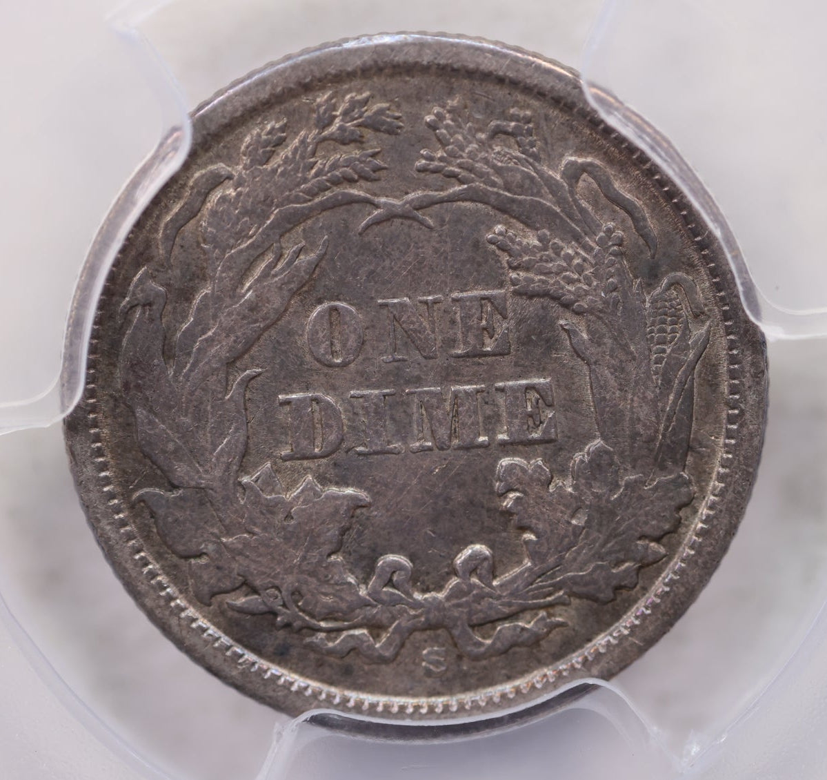 1867-S Seated Liberty Silver Dime, PCGS Certified XF-40, Store Sale #GDE006.