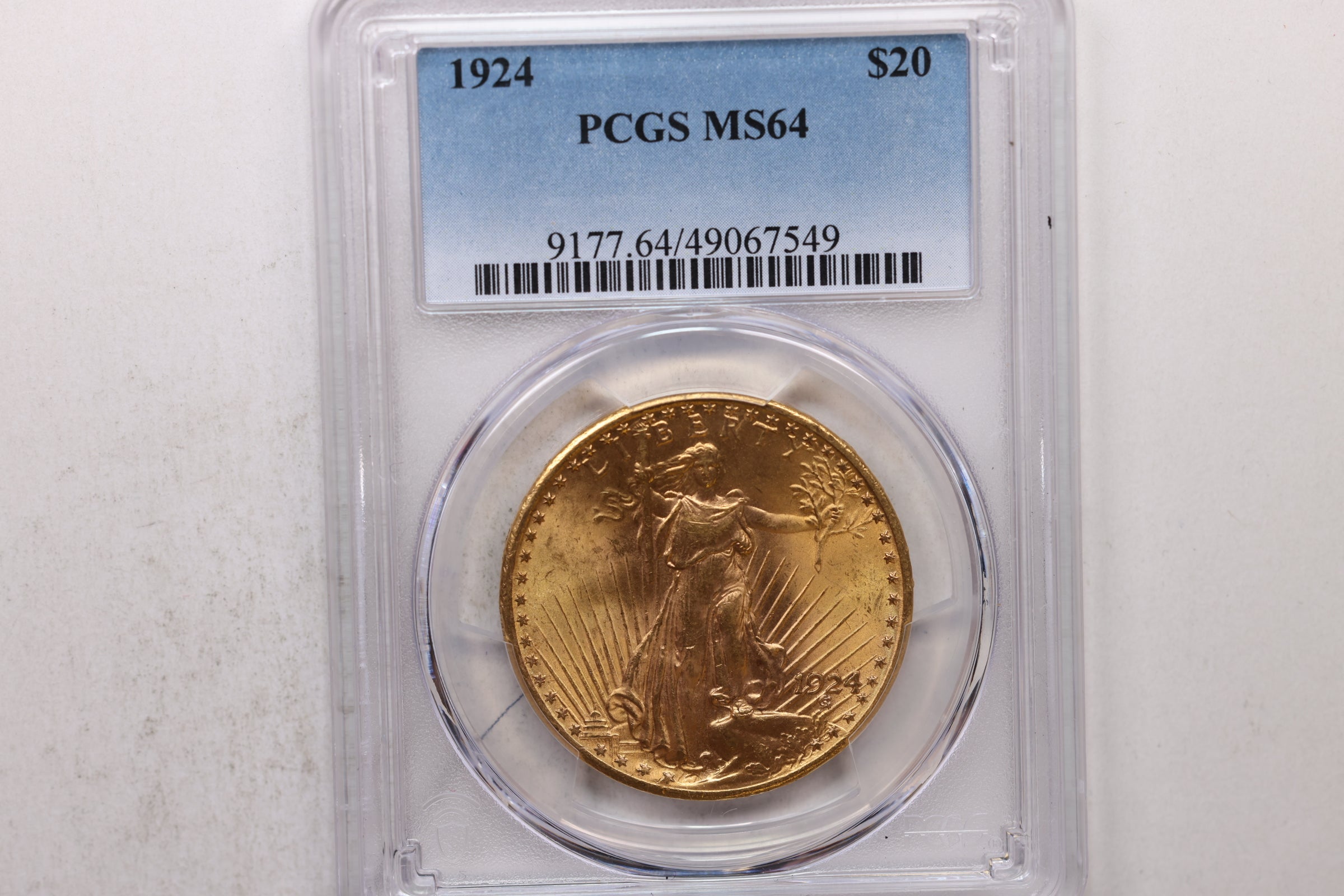 1924 $20 Gold Saint, Pre 1933 Double Eagle, PCGS MS-64, Store Sale #G0124.