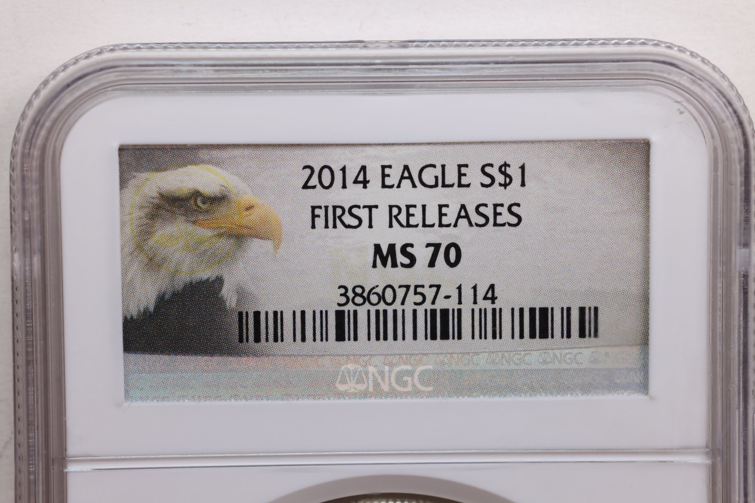 2014 American Silver Eagle, Business Strike, NGC MS-70, Store #AE0199