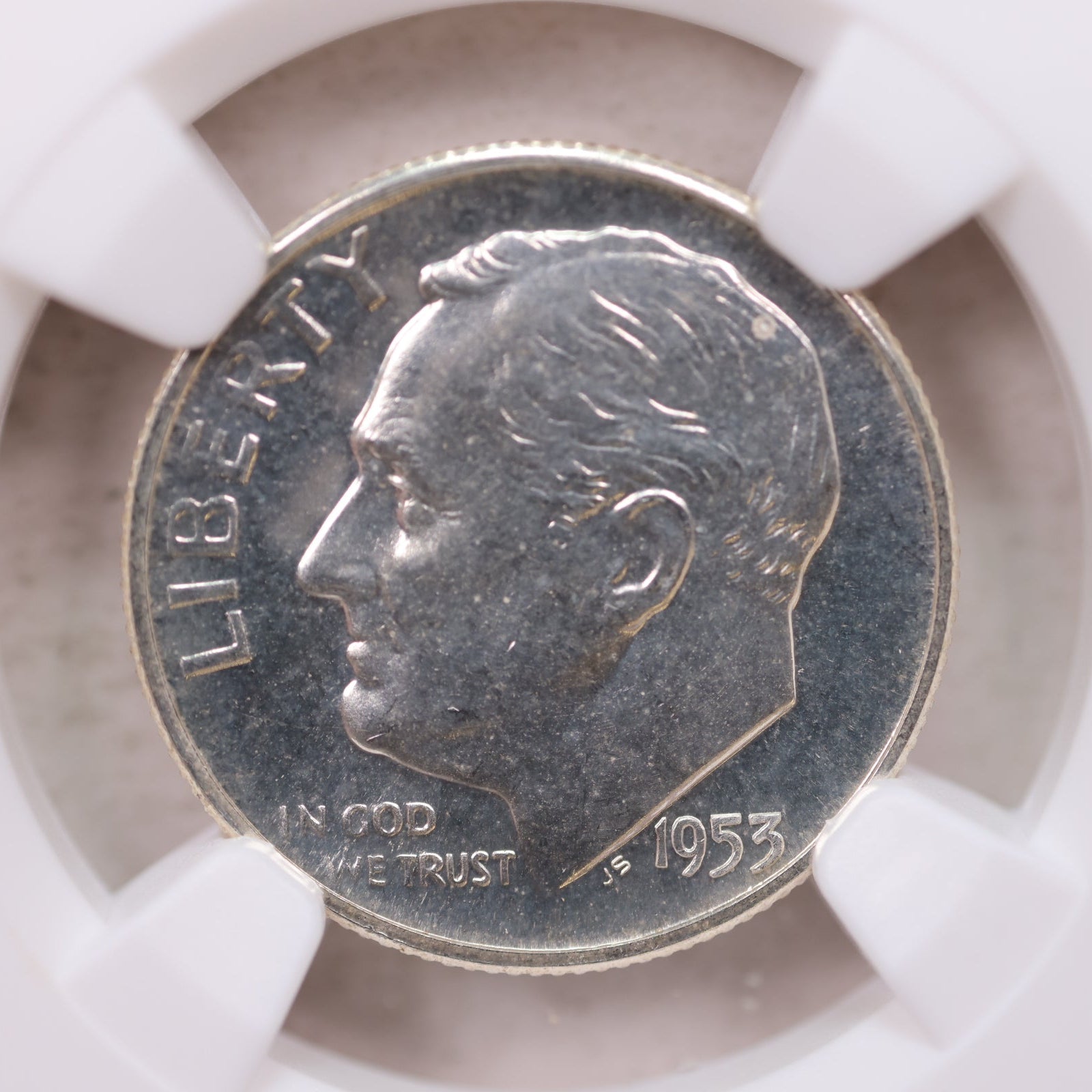 1953 Roosevelt Silver Dime, Proof Strike, NGC Certified PF-65, Store Sale #GDE027.