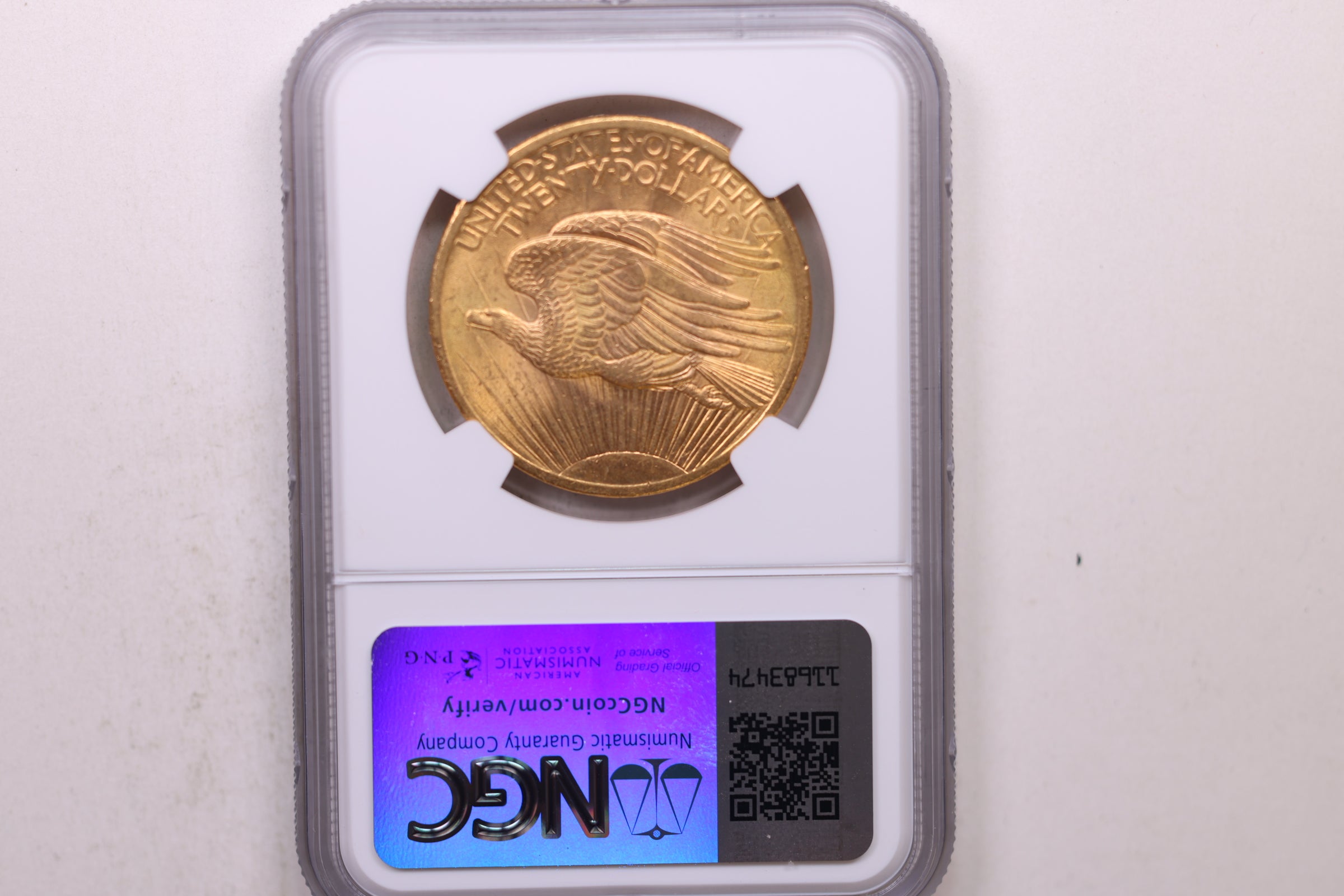 1908 $20 Gold Saint, Pre 1933 Double Eagle, NGC MS-64, Store Sale #G0126.