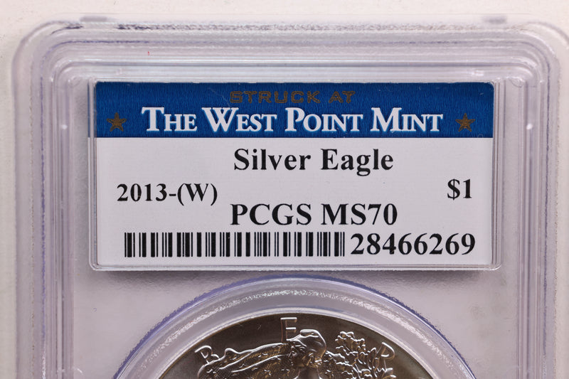 2013 (W) American Silver Eagle, Business Strike, NGC MS-70, Store SALE