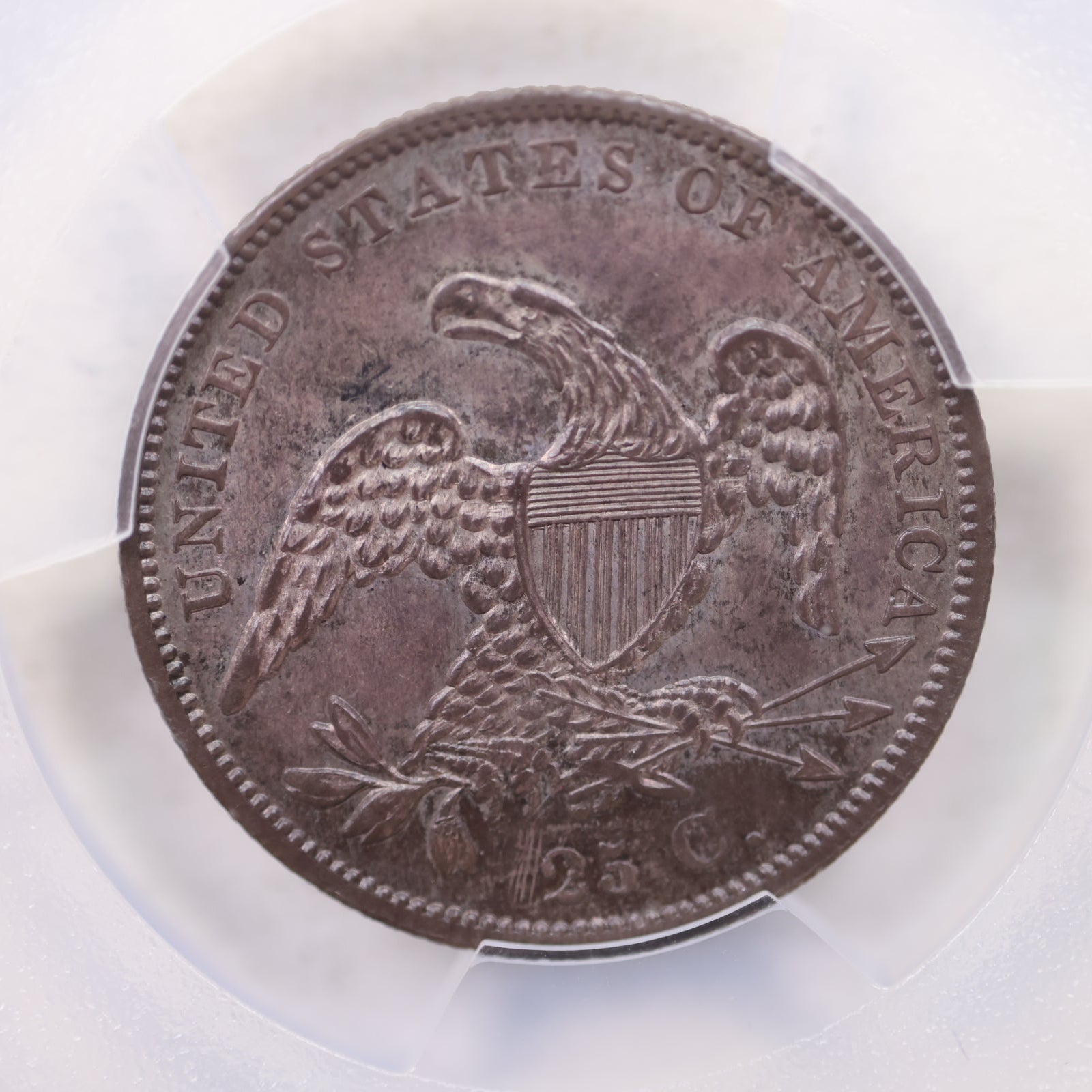 1838 Cap Bust Quarter, Browning-1, Mint State Coin, PCGS MS-62, Store #GQR004.