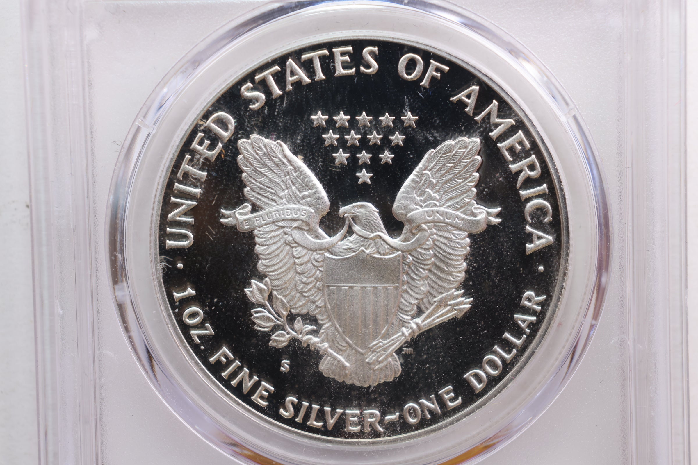 1987-S American Silver Eagle, Proof Strike, PCGS PR-70, Store SALE #AE0207.
