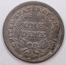 1838 Seated Liberty Dime, Large Stars, Circulated Coin, Store Sale
