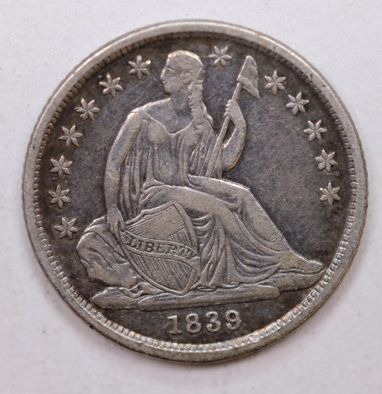 1839-O Seated Liberty Dime, Collectible Circulated Coin, Store Sale #DE674.