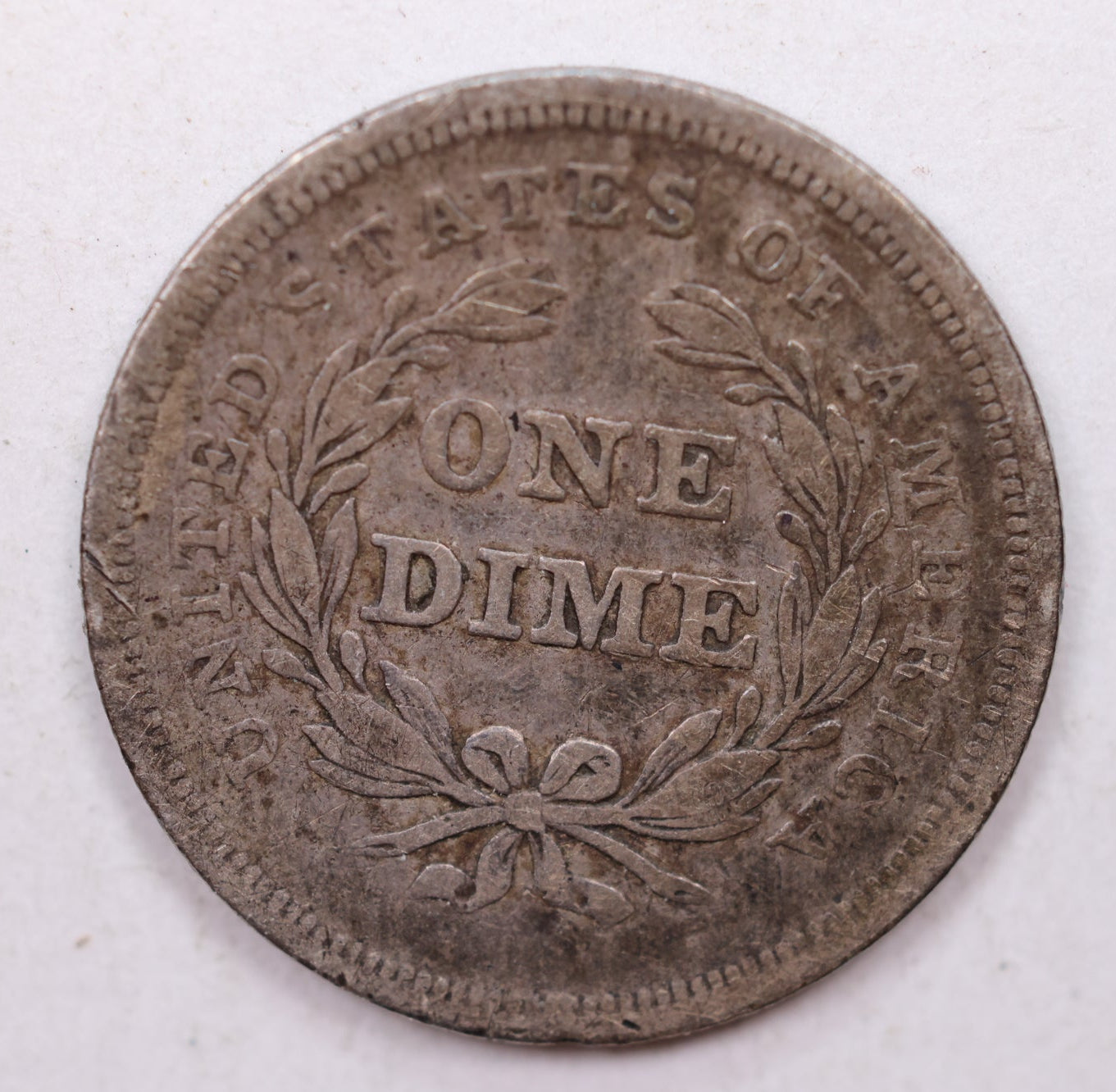 1840 Seated Liberty Dime, No Drape, Circulated Coin, Store Sale #DE675.