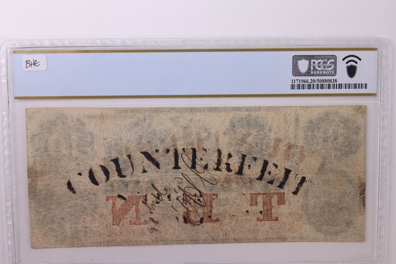 1856 $10., Obsolete Bank Note., Providence, R.I., PCGS VF-20., "Counterfeit"., Store