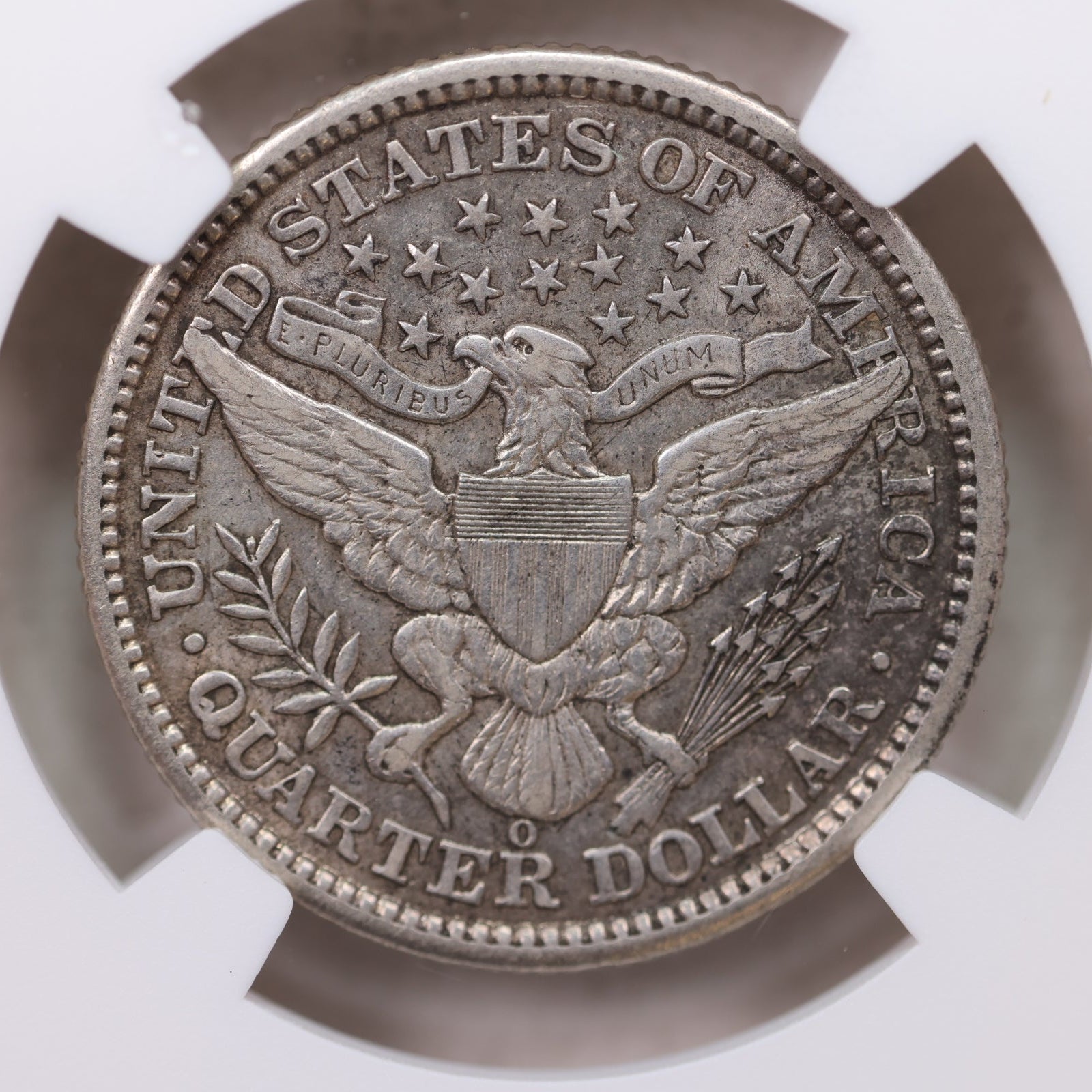1892-O Barber Silver Quarter, Nice Eye Appeal, PCGS AU-55, Store Sale #GQR020.