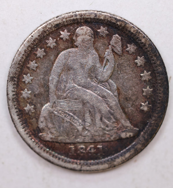 1841-O Seated Liberty Dime, Collectible Circulated Coin, Store Sale #DE679.