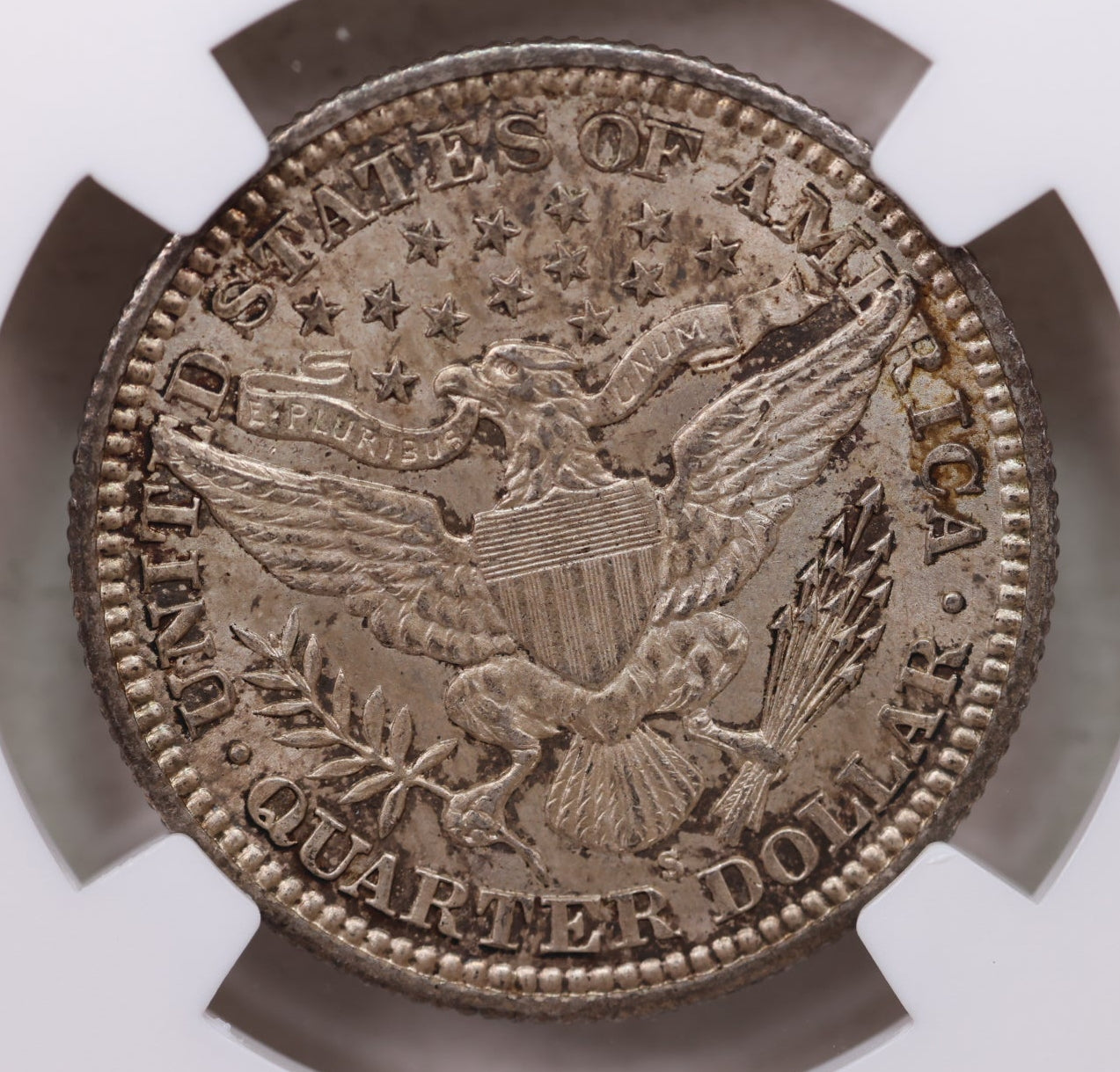 1907-S Barber Silver Quarter, Nice Eye Appeal, PCGS MS-64, Store Sale #GQR024.
