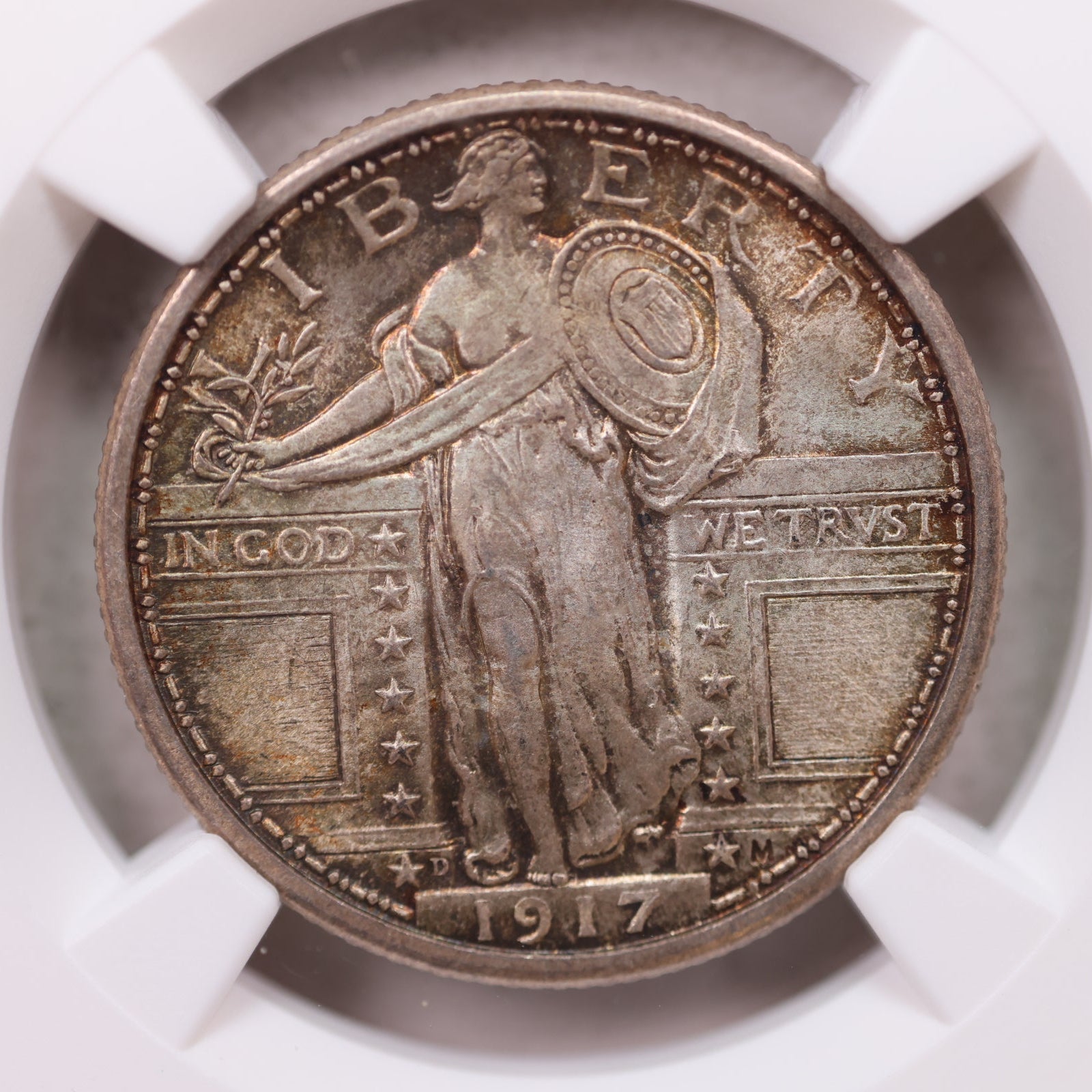 1917-D Standing Liberty Quarter, Type-1, NGC MS-67 Full Head, Store# GQR027.