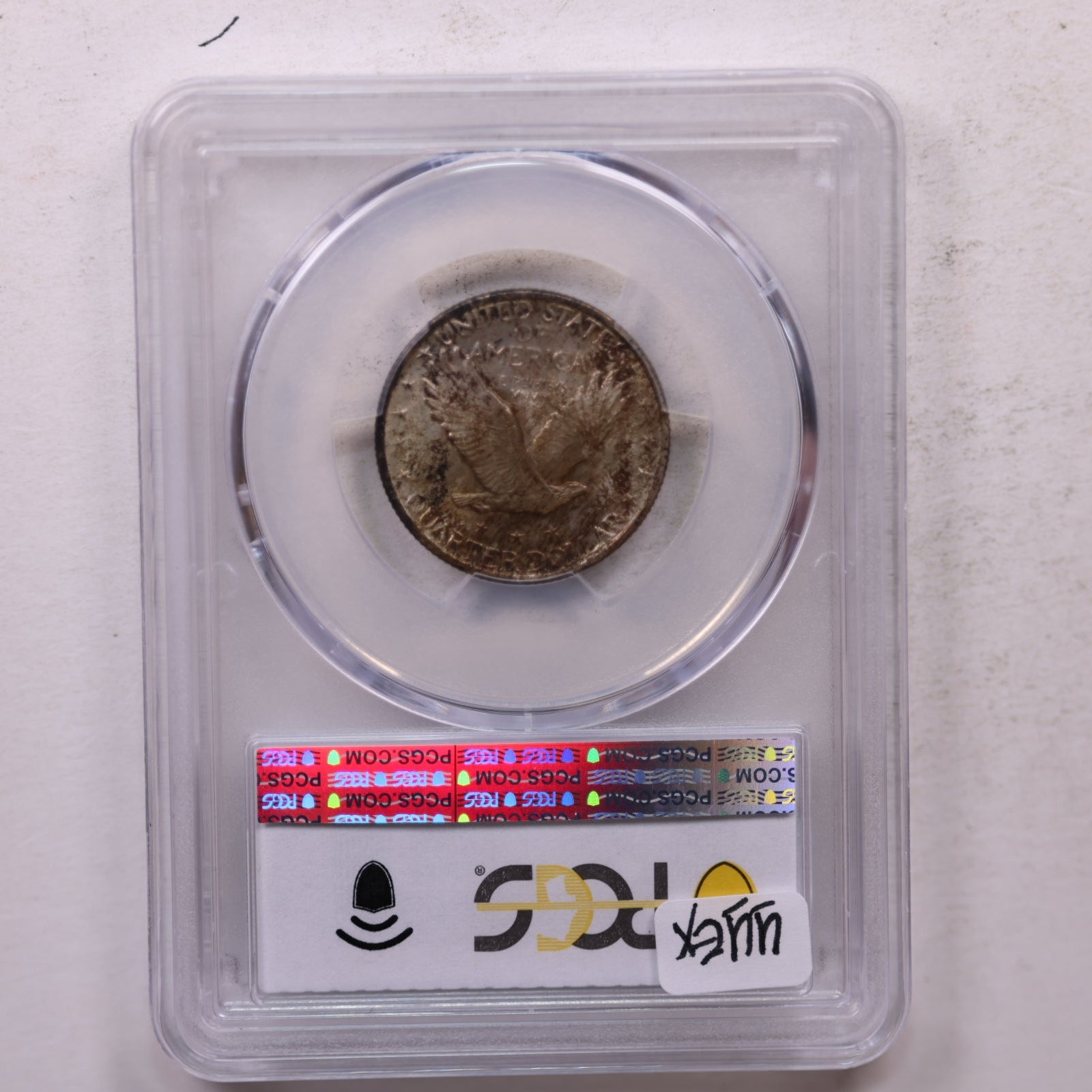1919 Standing Liberty Silver Quarter, Toned!, NGC MS-65 Full Head, Store# GQR028.