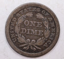 1853 Seated Liberty Dime, -With Arrows-, Circulated Coin, Store Sale