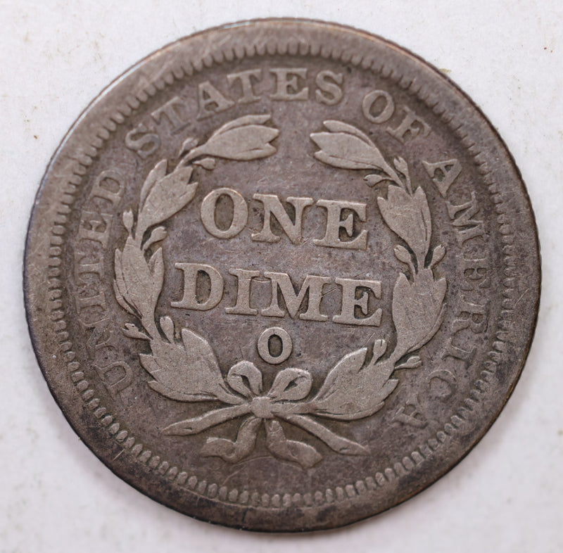 1853-O Seated Liberty Dime, Collectible Circulated Coin, Store Sale