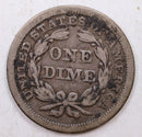 1855 Seated Liberty Dime, Collectible Circulated Coin, Store Sale