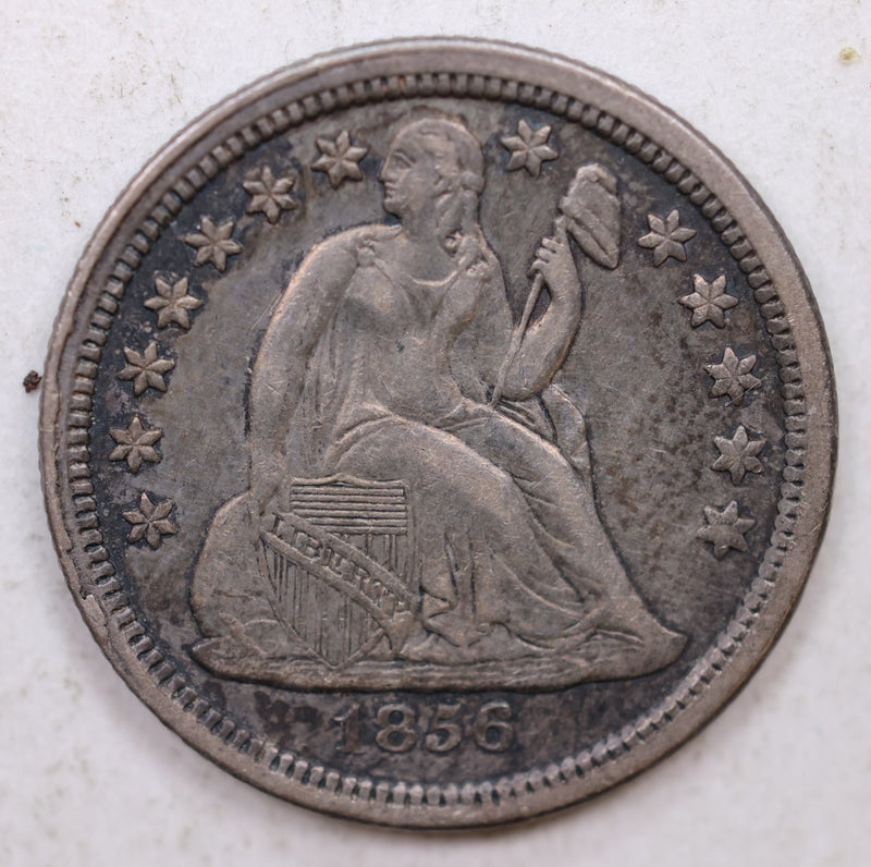 1856 Seated Liberty Dime, Small Date, Uncirculated Coin, Store Sale