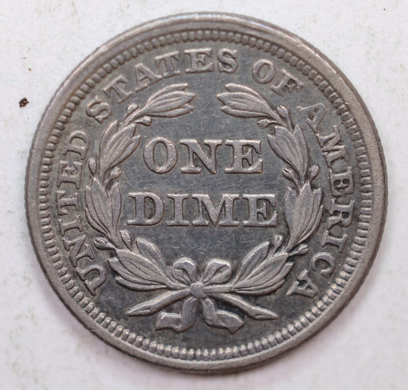 1856 Seated Liberty Dime, Small Date, Uncirculated Coin, Store Sale