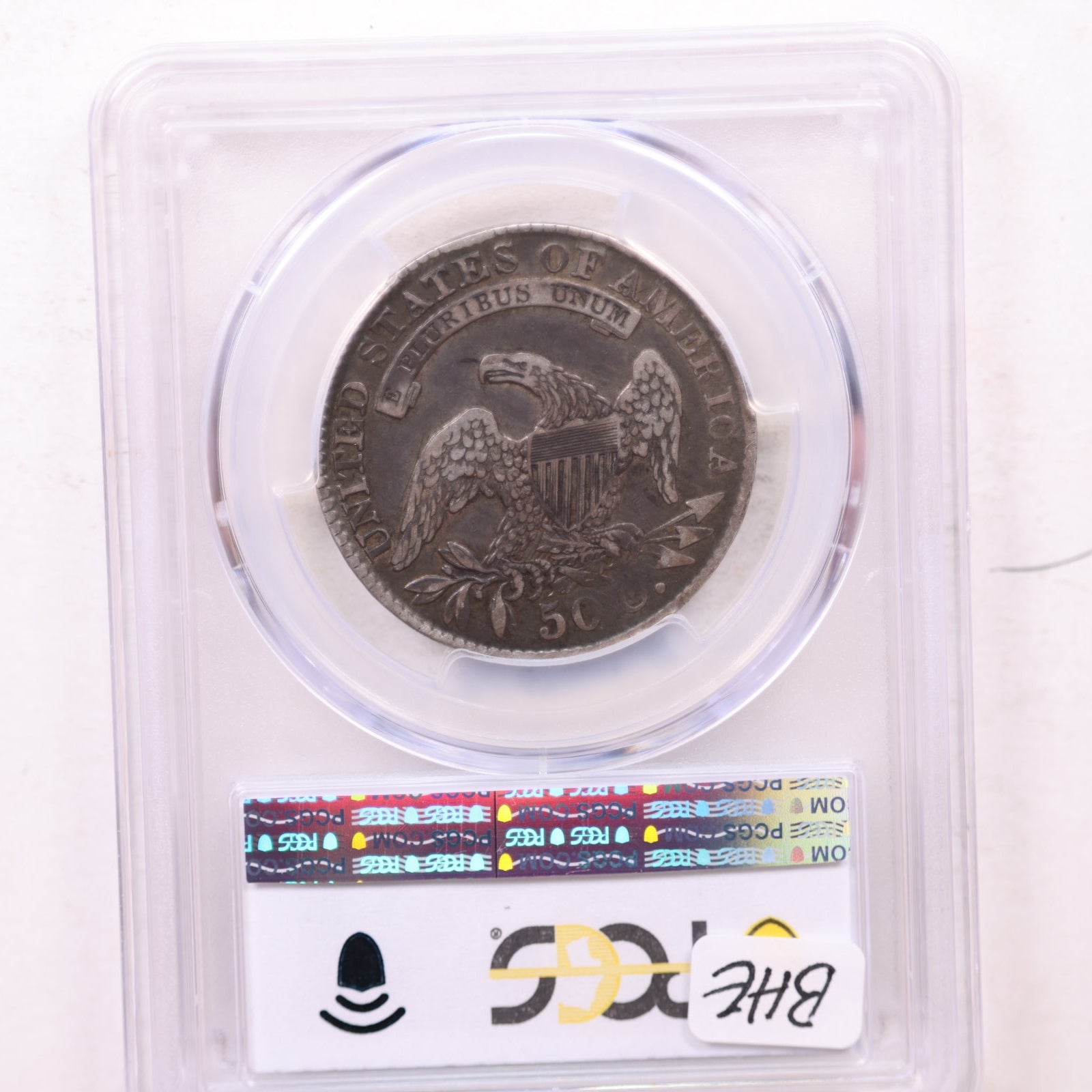 1829 Cap Bust Silver Half Dollar, PCGS AU-50, Circulated Coin. Store #GHR106.