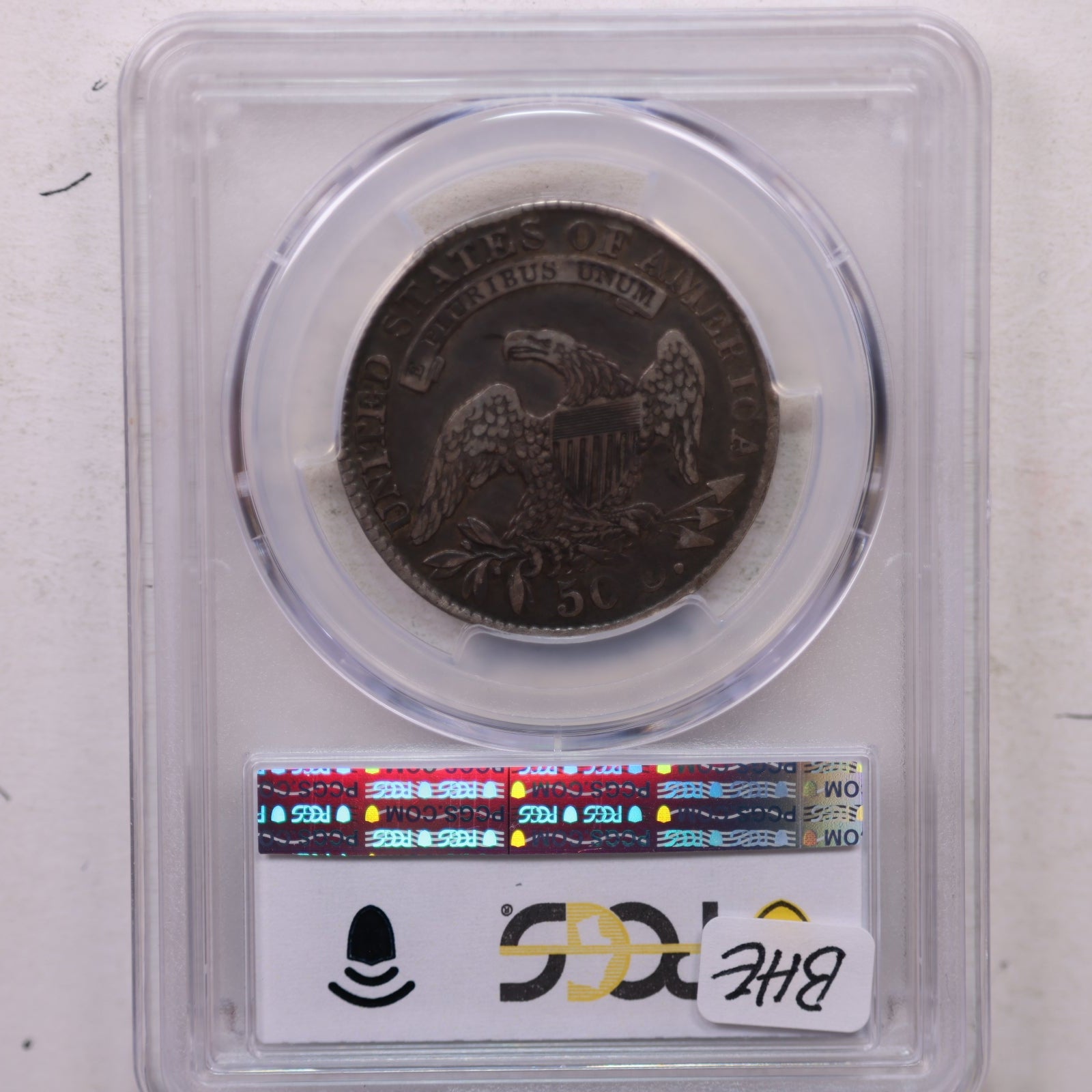 1829 Cap Bust Silver Half Dollar, PCGS AU-50, Circulated Coin. Store #GHR106.