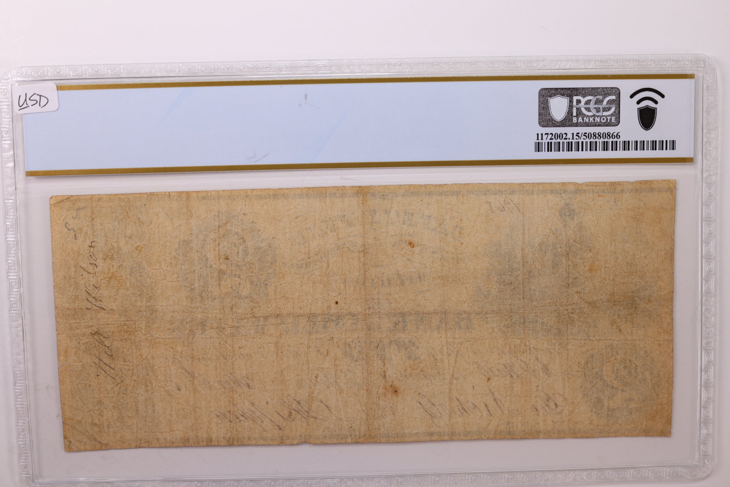 1837 $2., COLD WATER, MI, Obsolete Currency., PCGS F-15., STORE #GMI045