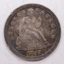 1858 Seated Liberty Dime, Collectible Circulated Coin, Store Sale