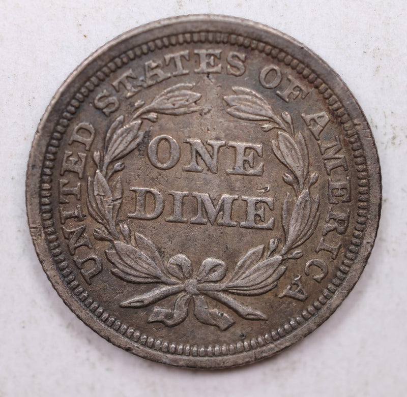 1858 Seated Liberty Dime, Collectible Circulated Coin, Store Sale