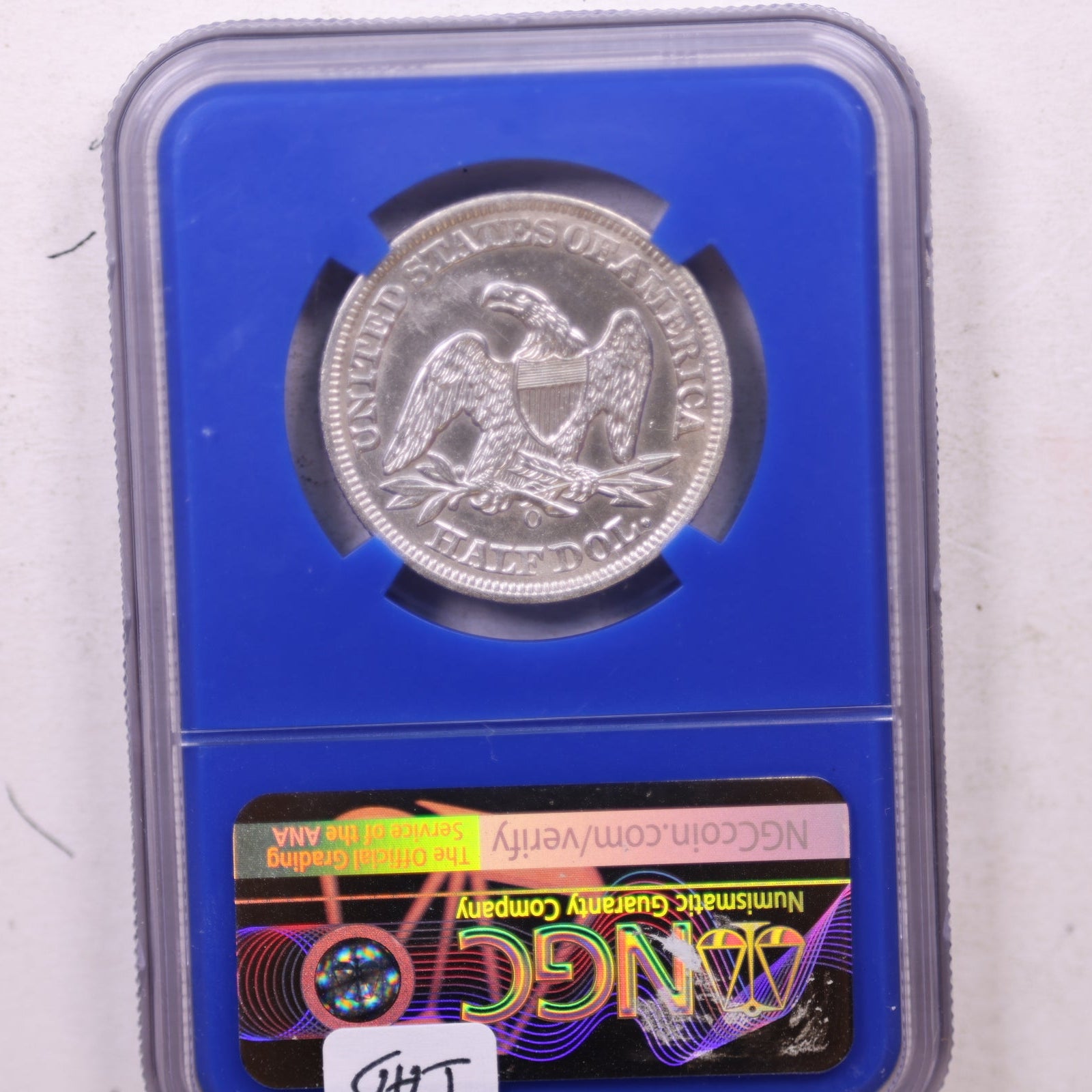 1858-O Seated Liberty Half Dollar, 'SHIPWRECK EFFECT' NGC AU. Store #GHR108.