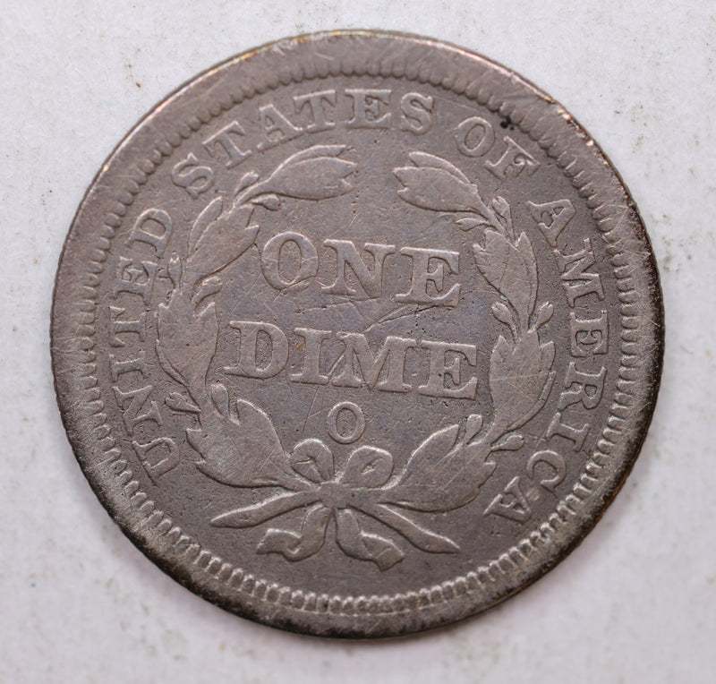 1858-O Seated Liberty Dime, Collectible Circulated Details, Store Sale