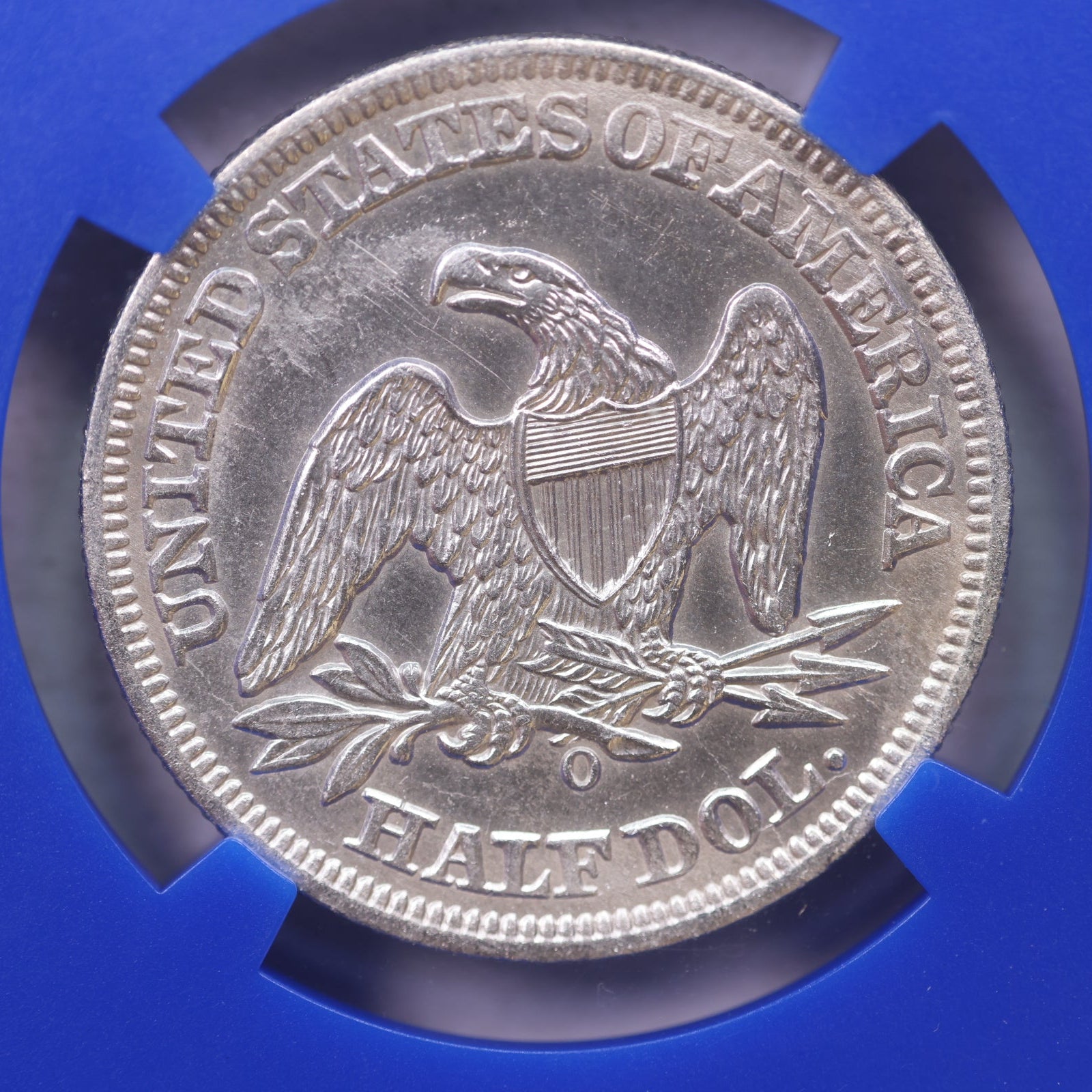 1858-O Seated Liberty Half Dollar, 'SHIPWRECK EFFECT' NGC AU. Store #GHR108.