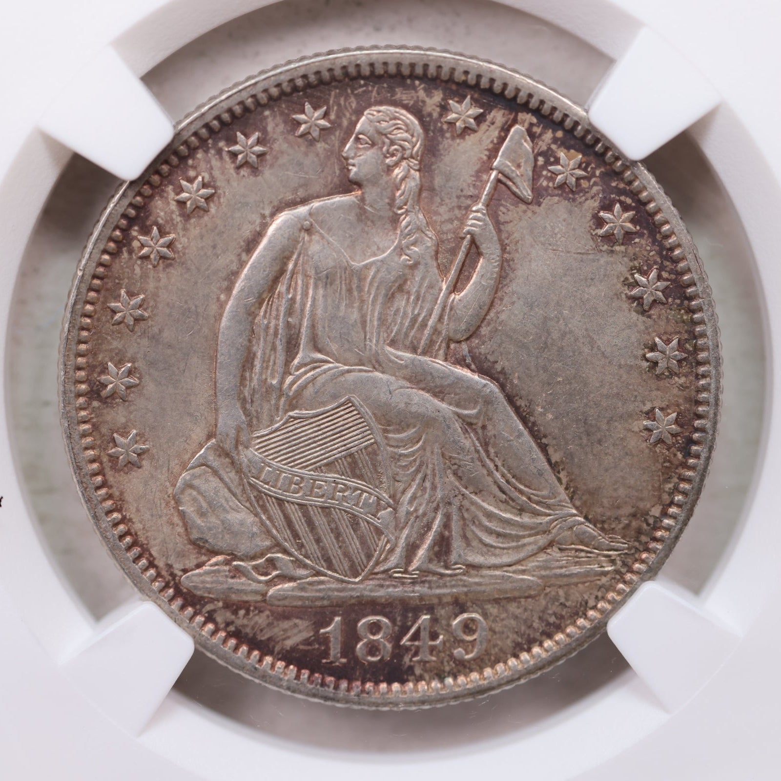 1849 Seated Liberty Half Dollar, Mint State Coin, NGC MS-62. Store #GHR109.