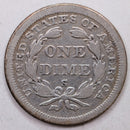 1860-S Seated Liberty Dime, Collectible Circulated Coin, Store Sale