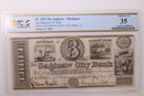 1838 $3, Saginaw MI., Obsolete Currency., PCGS VF-35., STORE