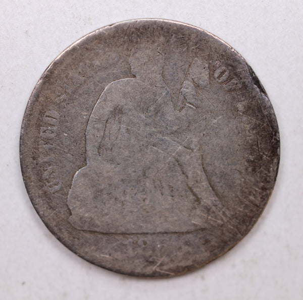 1860-O Seated Liberty Dime, Collectible Circulated Coin, Store Sale #DE718.