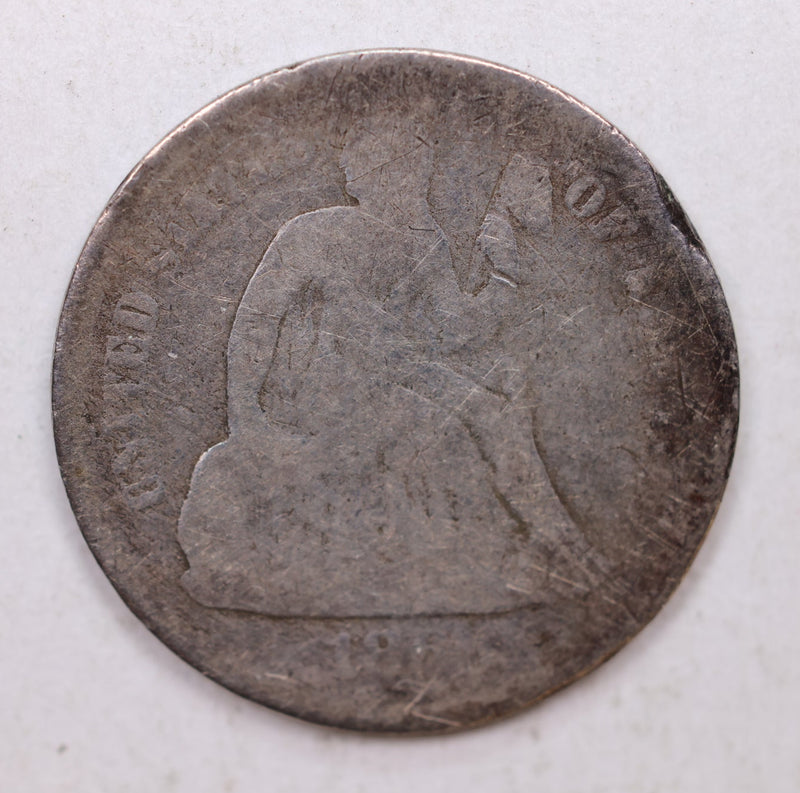 1860-O Seated Liberty Dime, Collectible Circulated Coin, Store Sale