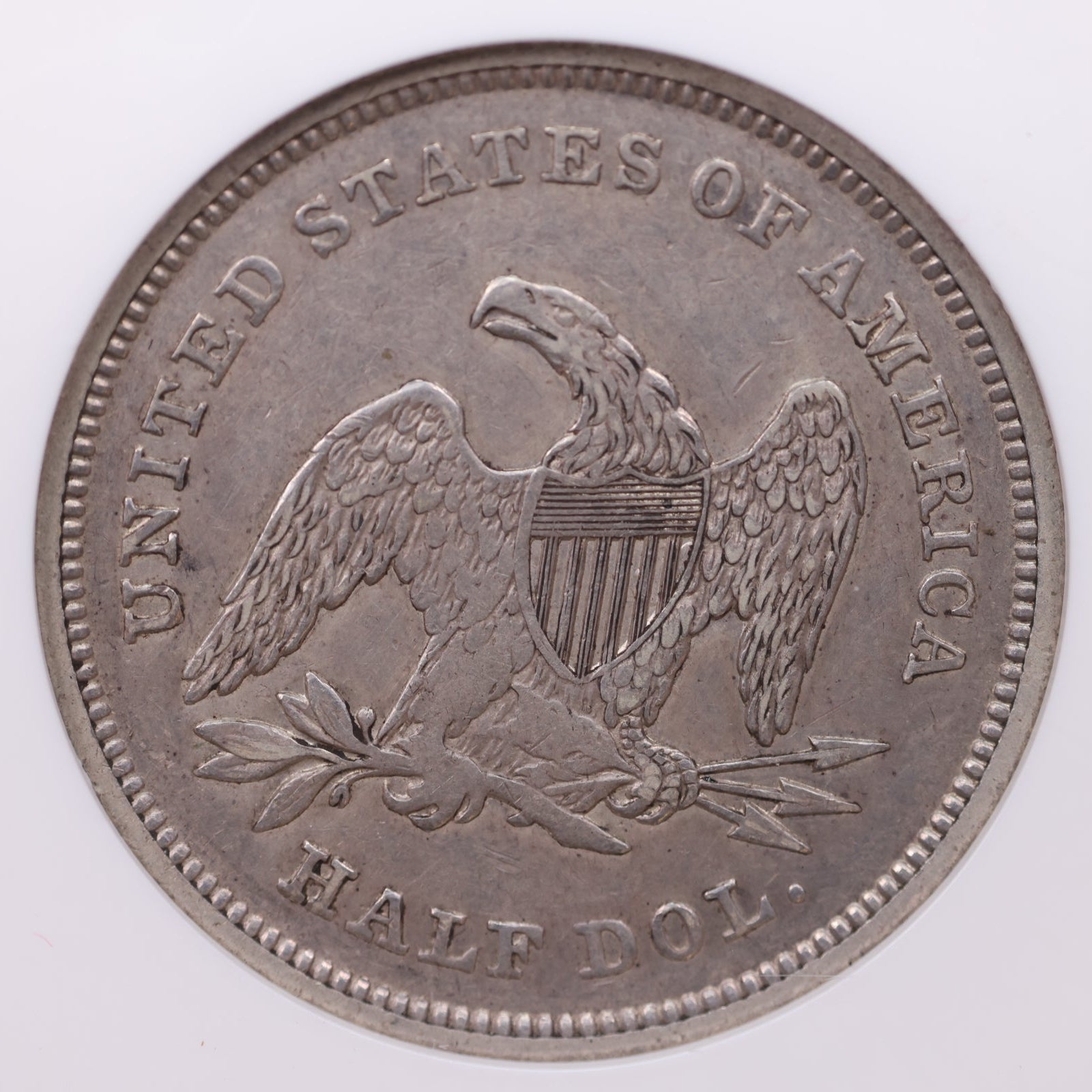 1839 Seated Liberty Half Dollar, Nice Eye Appeal Coin, NGC AU-50. Stor