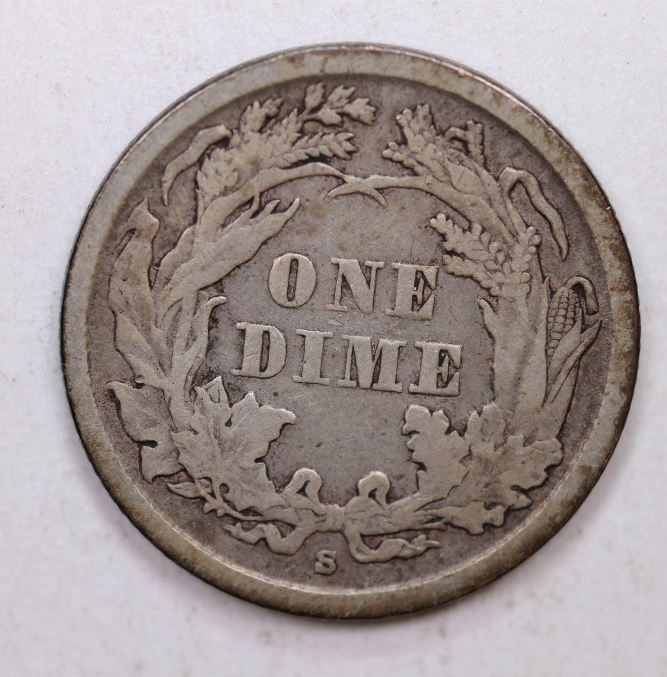 1862-S Seated Liberty Dime, Collectible Circulated Coin, Store Sale #DE722.