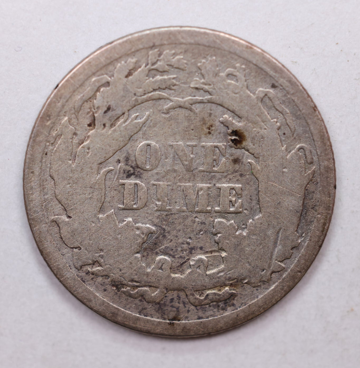 1865 Seated Liberty Dime, Collectible Circulated Details Coin, Store Sale #DE727.