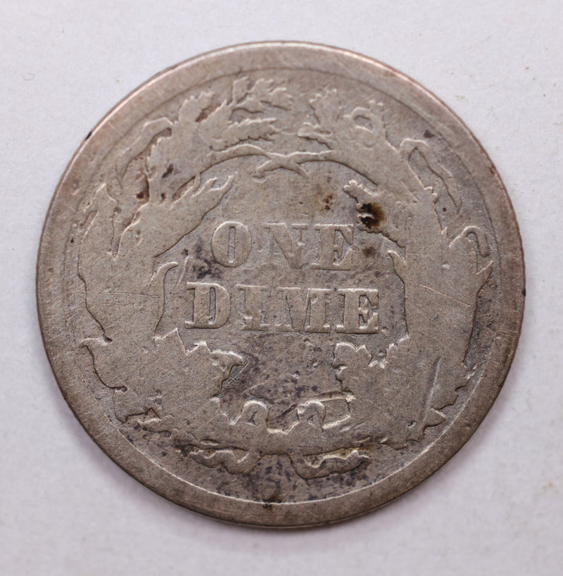 1865 Seated Liberty Dime, Collectible Circulated Details Coin, Store Sale