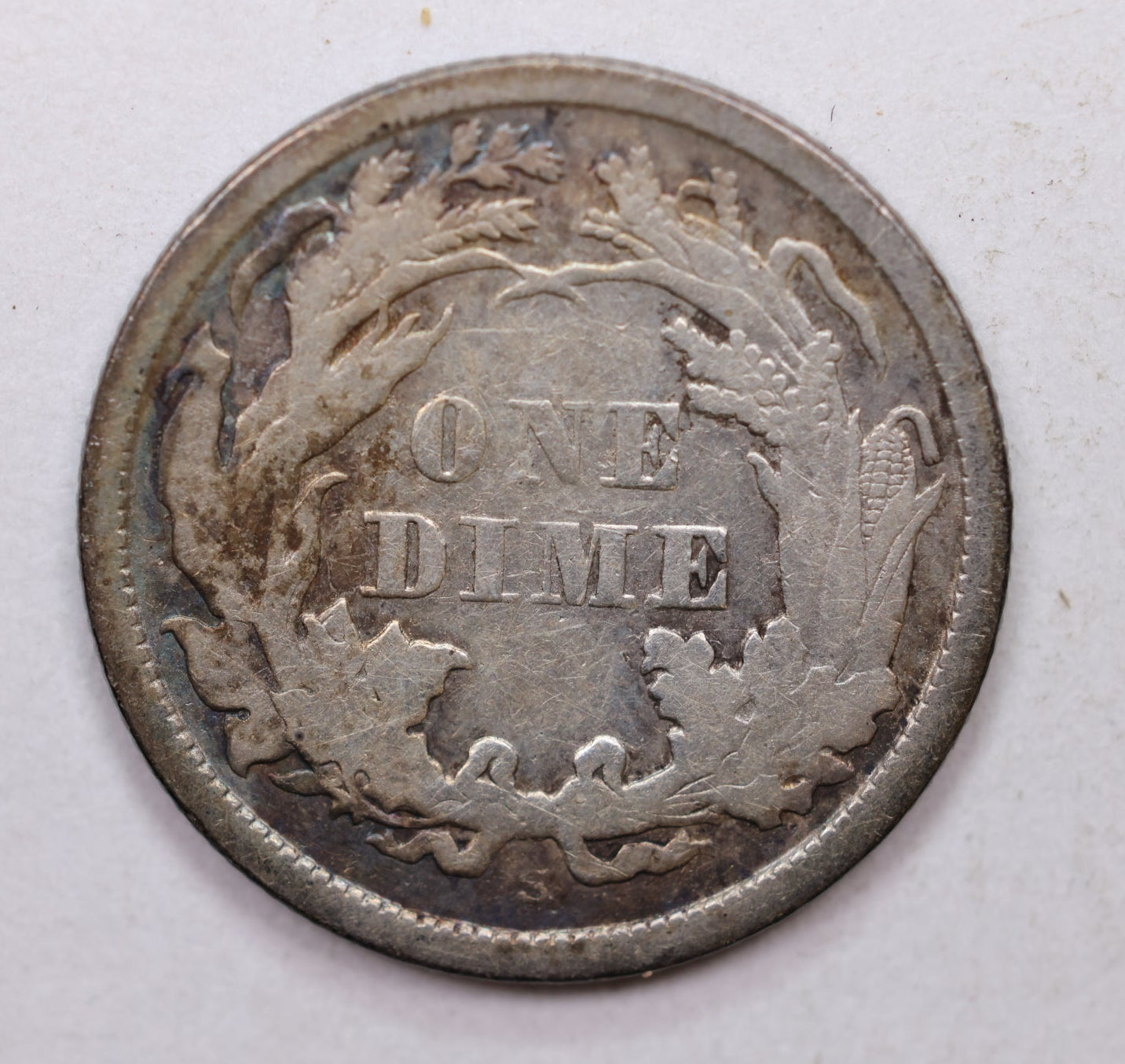 1866-S Seated Liberty Dime, Collectible Circulated Coin, Store Sale #DE729.
