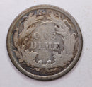 1866-S Seated Liberty Dime, Collectible Circulated Coin, Store Sale