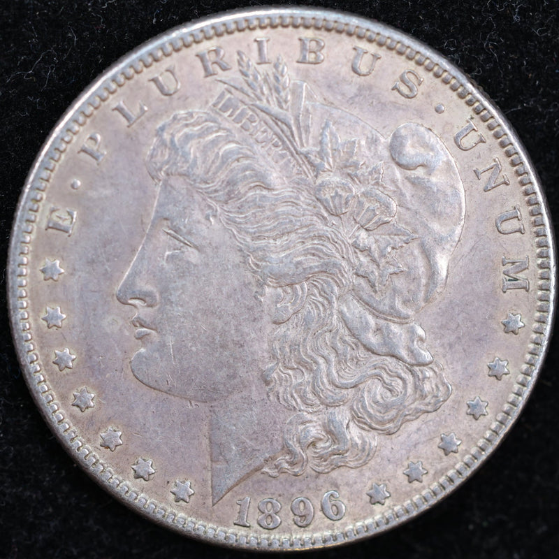 1896 Morgan Silver Dollar, Mint State Uncirculated Coin, Store