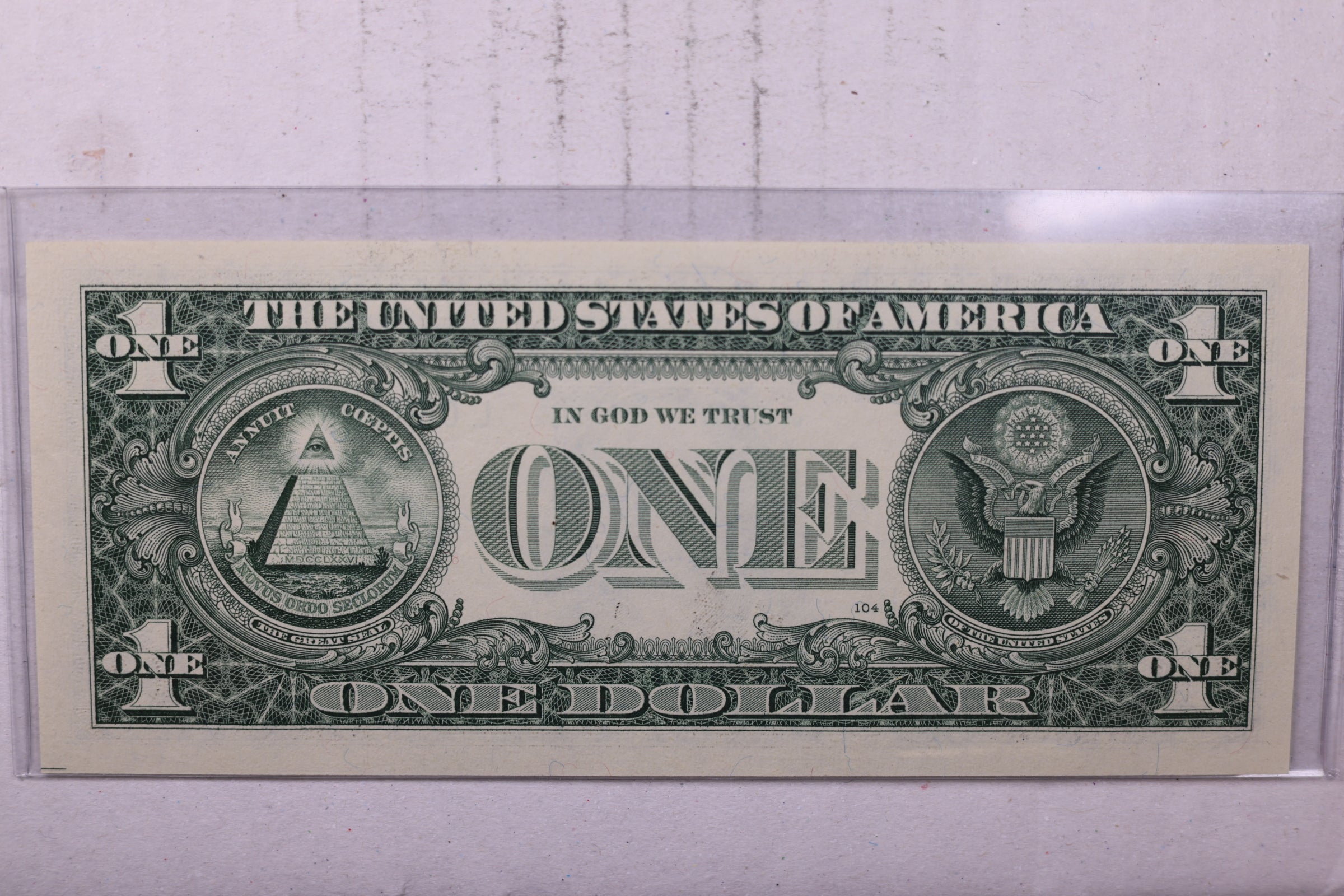 1999, $1., F.R.N., Repeater Serial Nr., Crisp Uncirculated., Store #0737