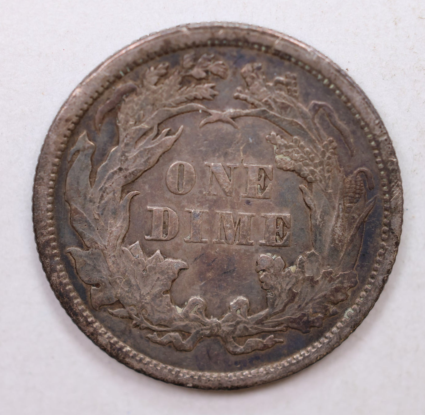 1868 Seated Liberty Dime, Collectible Circulated Coin, Store Sale #DE731.