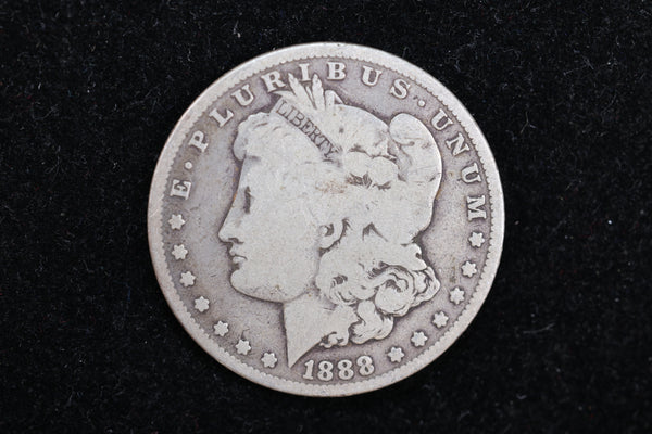 1888 Morgan Silver Dollar, Affordable Circulated Coin, Store #112705
