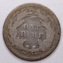 1869 Seated Liberty Dime, Collectible Circulated Coin, Store Sale