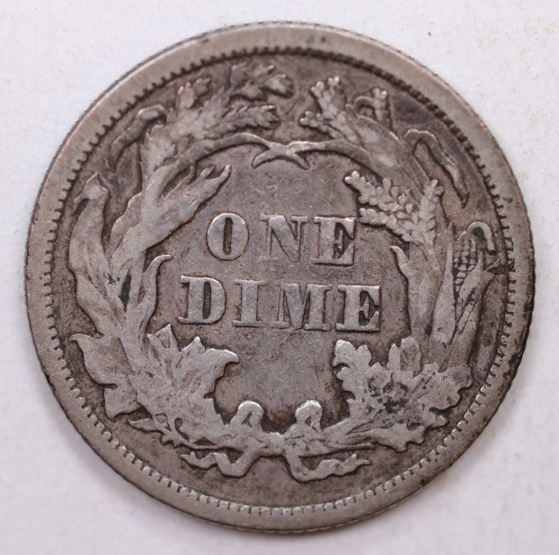 1870 Seated Liberty Dime, Collectible Circulated Coin, Store Sale